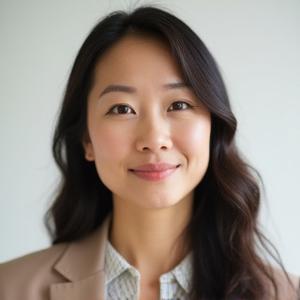 Professional headshot of Sarah Chen, co-founder of Pelagic Cycles, looking engaged and thoughtful.