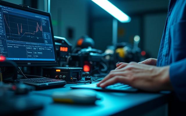 Person analyzing an e-bike battery for range optimization